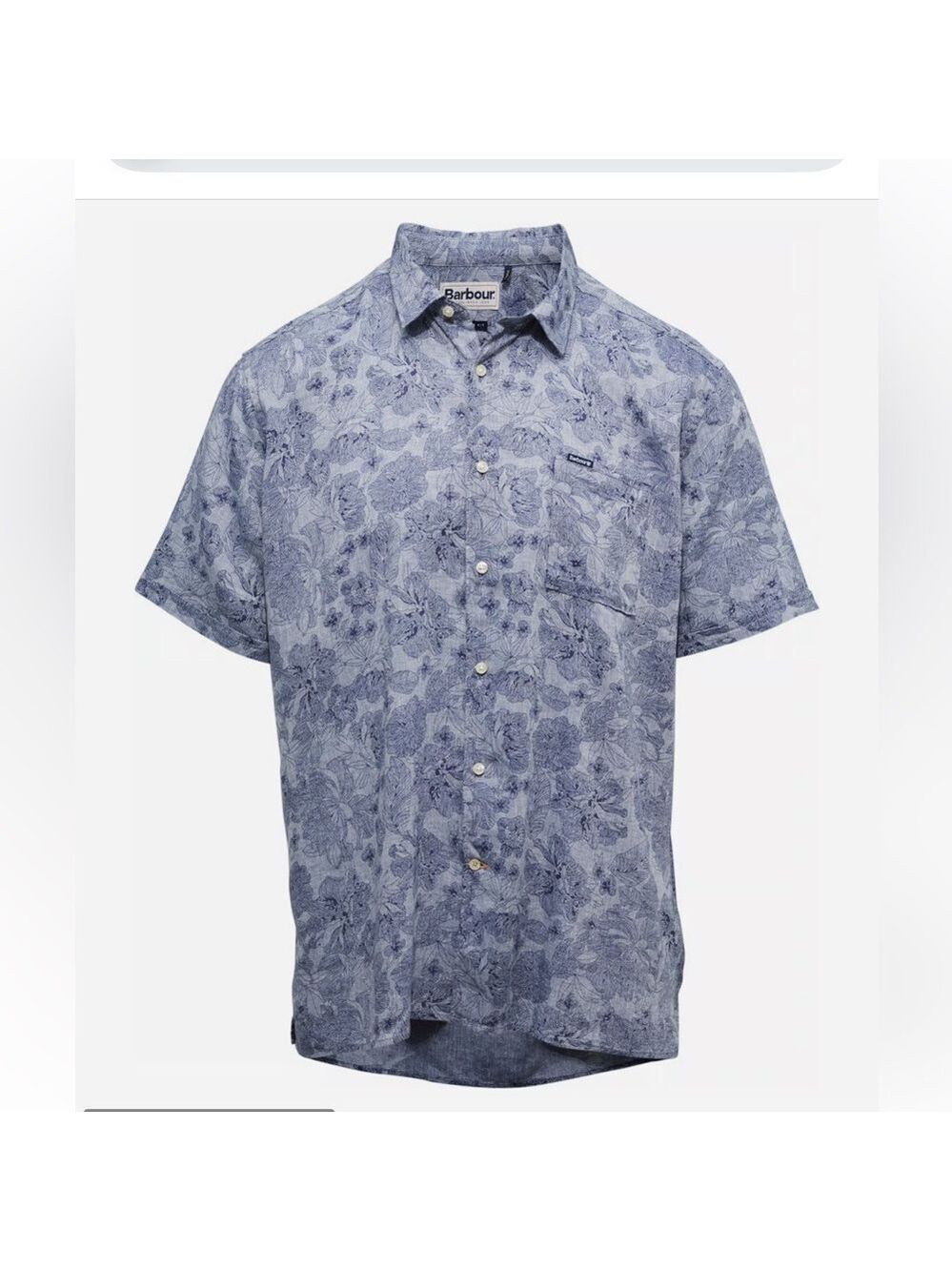 Barbour Rakehead Summer Shirt Blue Patterned XL